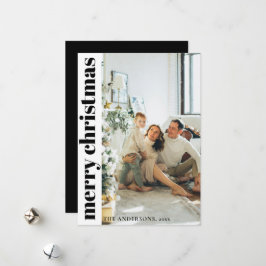 Moderne Minimalistische Weihnachtskarte Feiertagskarte