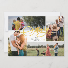 Moderne Minimalistische Weihnachtszeit 4 - FotoCol Feiertagskarte