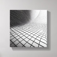 Moderne minimalistische wellige Gitterkunst - 3D a