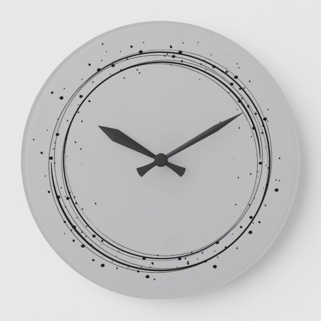 Moderne Minimalistische Wohngestaltung-Wanduhren Große Wanduhr (Vorderseite)
