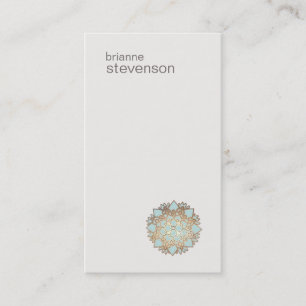 Moderne Minimalistische Zen Lotus Business Card Visitenkarte