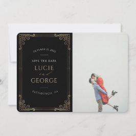 Moderne Minimalistische Zierrahmen Save the Date