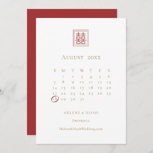 Moderne Minimalistische Zweitklasseheits-Hochzeit Save The Date