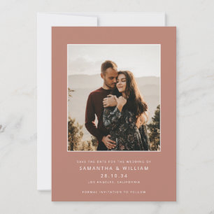 Moderne minimalistischer Mix-and-Match-Foto-Stil Save The Date