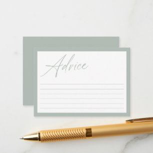 Moderne Minimalkalligraphie   Babyduschberatung Hinweiskarte