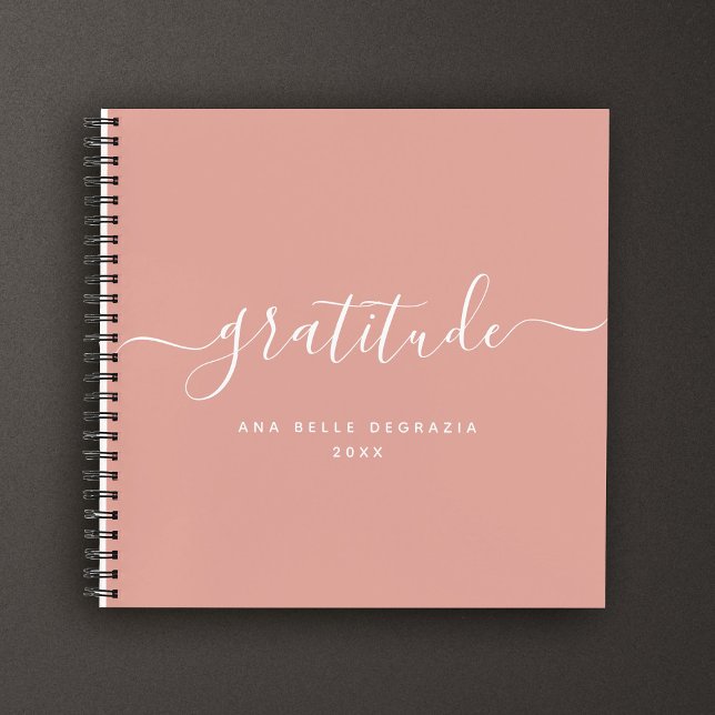 Moderne Minimalkalligraphie Girly Danky Journal Notizbuch (Von Creator hochgeladen)