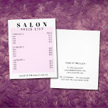 Moderne Minimalpreise für Weißrossalon Flyer<br><div class="desc">Elegantes,  vollständig anpassbares Template-Design für Schönheitsprofis. Einfaches elegantes Design mit Rose/Weiß-Hintergrund. Sauberes,  elegantes Design. Wenn Sie Hilfe benötigen,  um dieses Produkt anzupassen,  kontaktieren Sie uns bitte.</div>