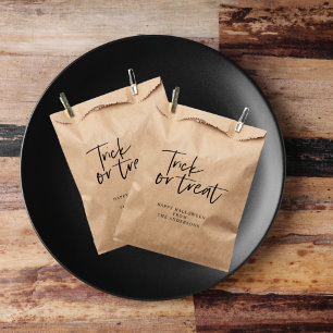 Moderne Minimaltricks und Leckerei   Frohe Hallowe Geschenktütchen