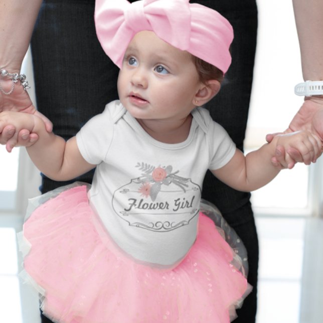 Moderne Mint Damask Hochzeit einladen Baby Strampler (Von Creator hochgeladen)