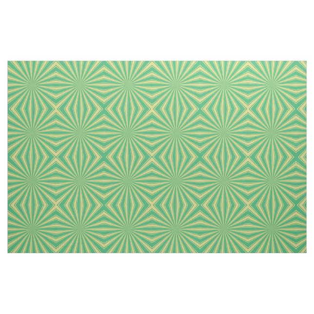 Moderne Minze Sonnenstrahlen Muster Stoff (Fat Quarter (45,7 x 55,9 cm))