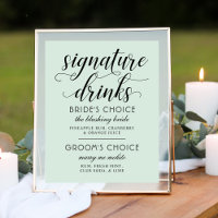 Moderne Minze und Schwarze Schrift Hochzeit