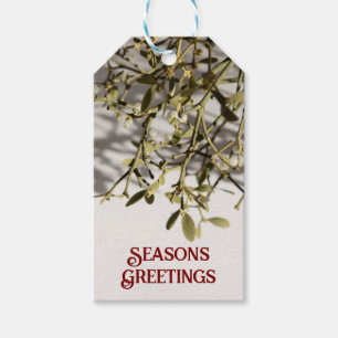 Moderne Mistel Weihnachten Geschenkanhänger