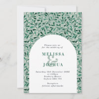 Moderne Mistletoe Arch Winter Wedding