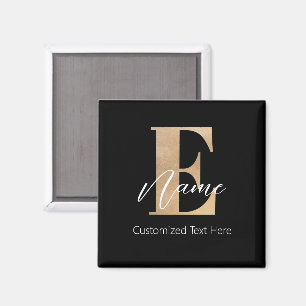 Moderne Mit Monogramm erste E & Name Personal Magnet