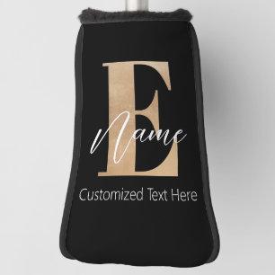 Moderne Mit Monogramm erste E & Name Personalisier Golf Headcover