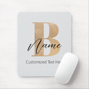 Moderne Mit Monogramm Erstklassigkeit Personalisie Mousepad