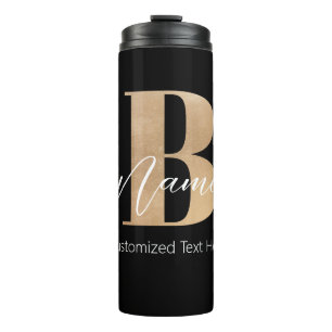 Moderne Mit Monogramm Erstklassigkeit Personalisie Thermosbecher
