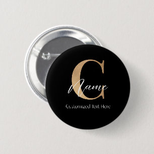 Moderne Mit Monogramm Erstklassigkeit und Name Per Button
