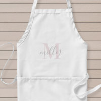 Moderne Mit Monogramm Familienname Backen Schürze
