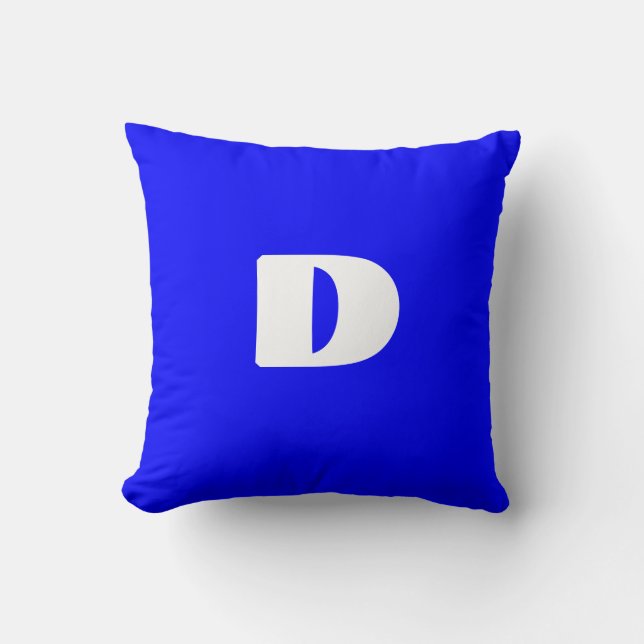 Moderne mit Monogramm Kissenschablone Kissen (Vorderseite)