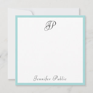 Moderne Mit Monogramm Minimalistische Vorlage