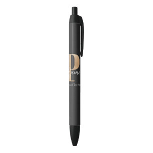 Moderne Mit Monogramm P & Name Personalisiert Kugelschreiber