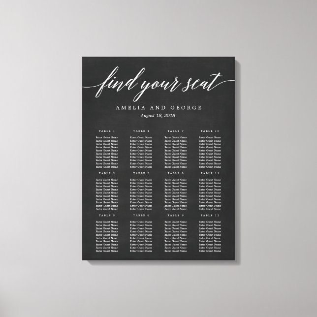Moderne, mit Schriftzeichen überzogene Canvas Leinwanddruck (Vorderseite)