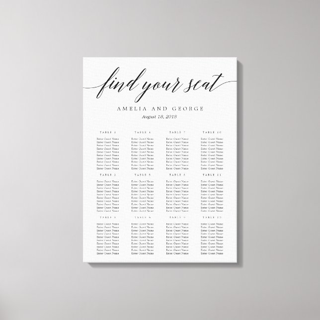 Moderne, mit Schriftzeichen überzogene Canvas Leinwanddruck (Vorderseite)