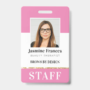 MODERNE MITARBEITER-FOTO-ID im schicken Design pin Ausweis