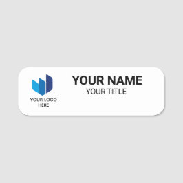 Moderne Mitarbeiter-Logo-Magnet-Namensschild für U Namensschild