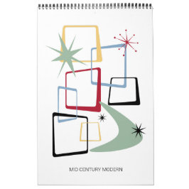 Moderne Mitte 3. Original Art Retro Kalender