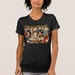 Moderne Mitte des Jahrhunderts Die Martini-Intelle T-Shirt