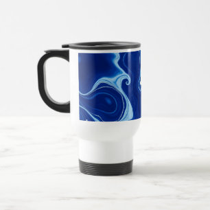 Moderne Mitternachts-Indigo-Blau-Tinte-Waschbenutz Reisebecher