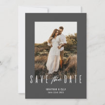 Moderne Mix-Save the Date-Karte