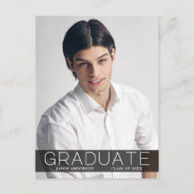 Moderne Mode 1 Foto Graduate Ankündigung