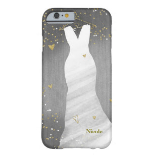 Moderne Mode Glam Extravagant Dress & Confetti Her Barely There iPhone 6 Hülle