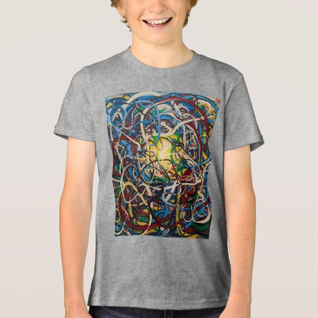 Moderne Mode Tri-Blend Shirt (Vorderseite)