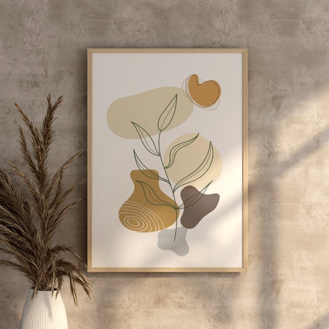 Moderne moderne bohenhafte abstrakte Kunst Wand Poster (Von Creator hochgeladen)