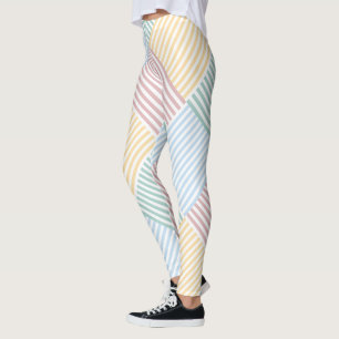 Moderne Moderne Elegant Rosa Rose Blau Gelb Leggings