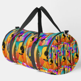 Moderne moderne geometrische Gitarre Duffle Bag