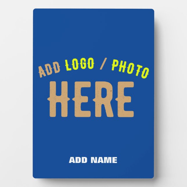 MODERNE MODERNE KUSTOM-BLAUEN MIT VERIFISCHTER MAR FOTOPLATTE (Vorderseite)