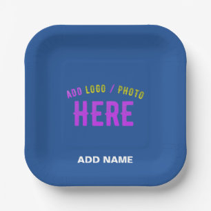 MODERNE MODERNE KUSTOM-BLAUEN MIT VERIFISCHTER MAR PAPPTELLER