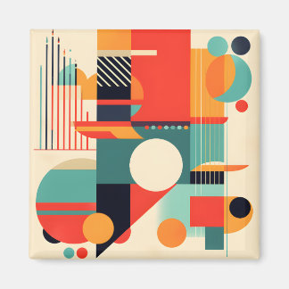 Moderne moderne Minimalistisch Geometrie Magnet