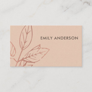 MODERNE MODERNE MODERNE KRAFT BLUSH PINK RUST BLÄ VISITENKARTE