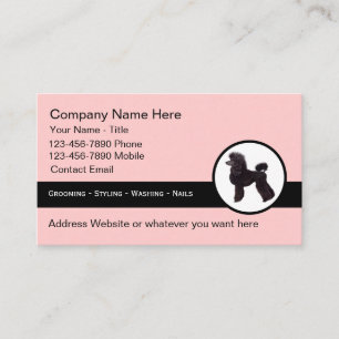 Moderne moderne Pet Grooming Business Cards Visitenkarte