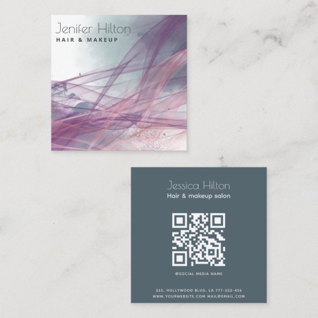 Moderne, moderne und abstrakte Visitenkarte (Vorne/Hinten)