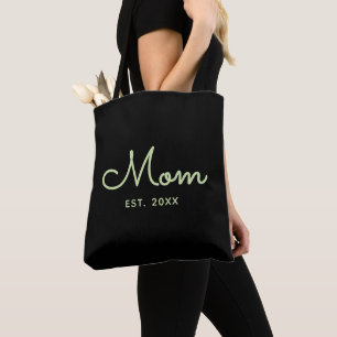Moderne Mom Established Mintgrüne Typografie