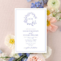 Moderne Mongram-Wappen-Hochzeit