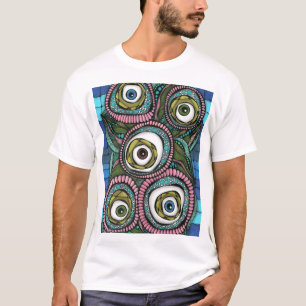 Moderne monochrome abstrakte Grafik - Artis T-Shirt