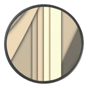 Moderne monochrome Bräune Eishockey Puck